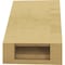 Ekena Millwork 5-inch W x 6-inch D x 6-inch H Baker Rough Cedar Woodgrain TimberThane Knee Brace, Primed BRCUR05X06X06BKRRCPR - alternate 3